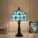 8 Inch European Stained Glass Table Lamp