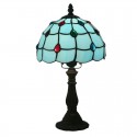 8 Inch European Stained Glass Table Lamp