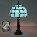 8 Inch European Stained Glass Table Lamp