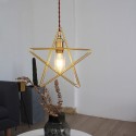 1 Light Brass Pendant Light with Shade