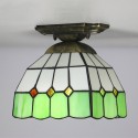 8 Inch European Stained Glass Flush Mount