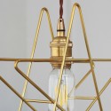 1 Light Brass Pendant Light with Shade