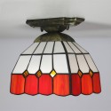 8 Inch European Stained Glass Flush Mount