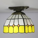 8 Inch European Stained Glass Flush Mount