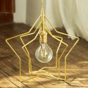 1 Light Brass Pendant Light with Shade