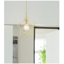 1 Light Brass Pendant Light with Shade