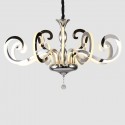 12 Light Modern / Contemporary Steel Chandelier with Acrylic Shade