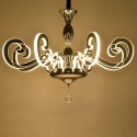 12 Light Modern / Contemporary Steel Chandelier with Acrylic Shade