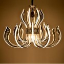 24 Light Acrylic Chandelier with Acrylic Shade