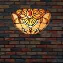 12 Inch European Stained Glass Wall Light