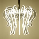 20 Light Modern / Contemporary Steel Chandelier with Acrylic Shade