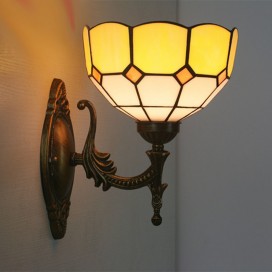 8 Inch European Stained Glass Wall Light