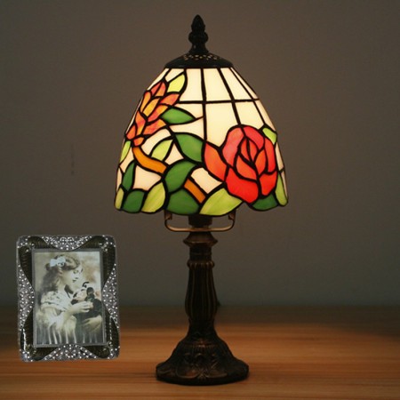 6 Inch European Stained Glass Table Lamp