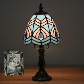 6 Inch European Stained Glass Table Lamp