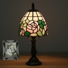 6 Inch European Stained Glass Table Lamp