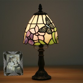 6 Inch European Stained Glass Table Lamp