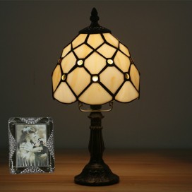 6 Inch European Stained Glass Table Lamp