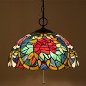 16 Inch European Stained Glass Pendant Light