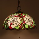 16 Inch European Stained Glass Pendant Light