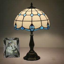 12 Inch European Stained Glass Table Lamp