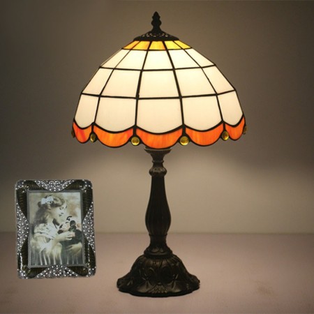 12 Inch European Stained Glass Table Lamp