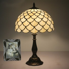 12 Inch European Stained Glass Table Lamp