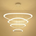 4 Light Aluminum Alloy Pendant Light with Acrylic Shade