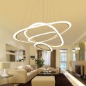 4 Light Aluminum Alloy Pendant Light with Acrylic Shade