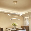 2 Light Aluminum Alloy Pendant Light with Acrylic Shade