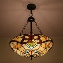 24 Inch European Stained Glass Pendant Light