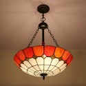 24 Inch European Stained Glass Pendant Light