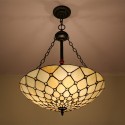 24 Inch European Stained Glass Pendant Light