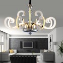 Dimmable 12 Light Modern / Contemporary Steel Chandelier with Acrylic Shade