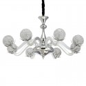 Dimmable 8 Light Modern / Contemporary Steel Chandelier with Shade