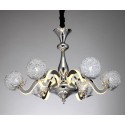 Dimmable 6 Light Modern / Contemporary Steel Chandelier with Shade