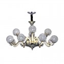 Dimmable 12 Light Modern / Contemporary Steel Chandelier with Shade