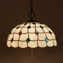 16 Inch European Stained Glass Pendant Light