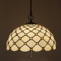 16 Inch European Stained Glass Pendant Light