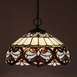 16 Inch European Stained Glass Tiffany Pendant Light