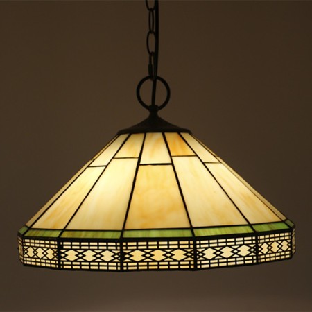 16 Inch European Stained Glass Tiffany Pendant Light