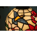 8 Inch European Stained Glass Hummingbird Style Wall Light