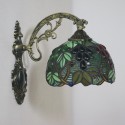 8 Inch European Stained Glass Grape Style Wall Light