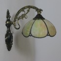 8 Inch American Simple Stained Glass Palace Style Wall Light