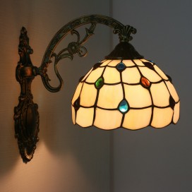 8 Inch EuropeanSimple Stained Glass Wall Light