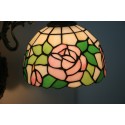 8 Inch European Stained Glass Rose Style Tiffany Wall Light