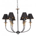 6 Light Rustic Retro Contemporary Candle Style Chandelier