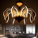 Dimmable 8 Light Modern / Contemporary Steel Chandelier with Acrylic Shade