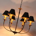 6 Light Rustic Retro Contemporary Candle Style Chandelier