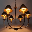 6 Light Rustic Retro Contemporary Candle Style Chandelier