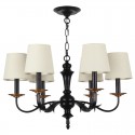 6 Light Rustic Retro Candle Style Chandelier